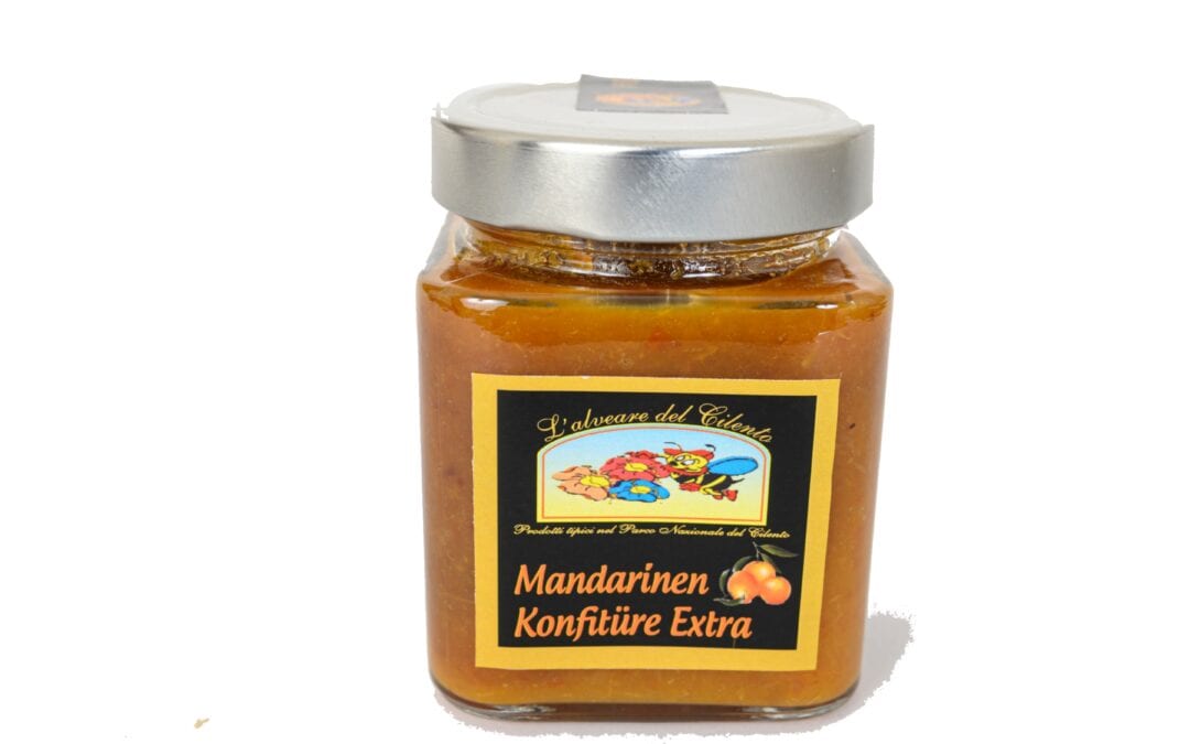 Mandarins Jam Glass Jar – 100 gr