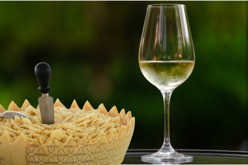 pairing grana padano and wihte wine